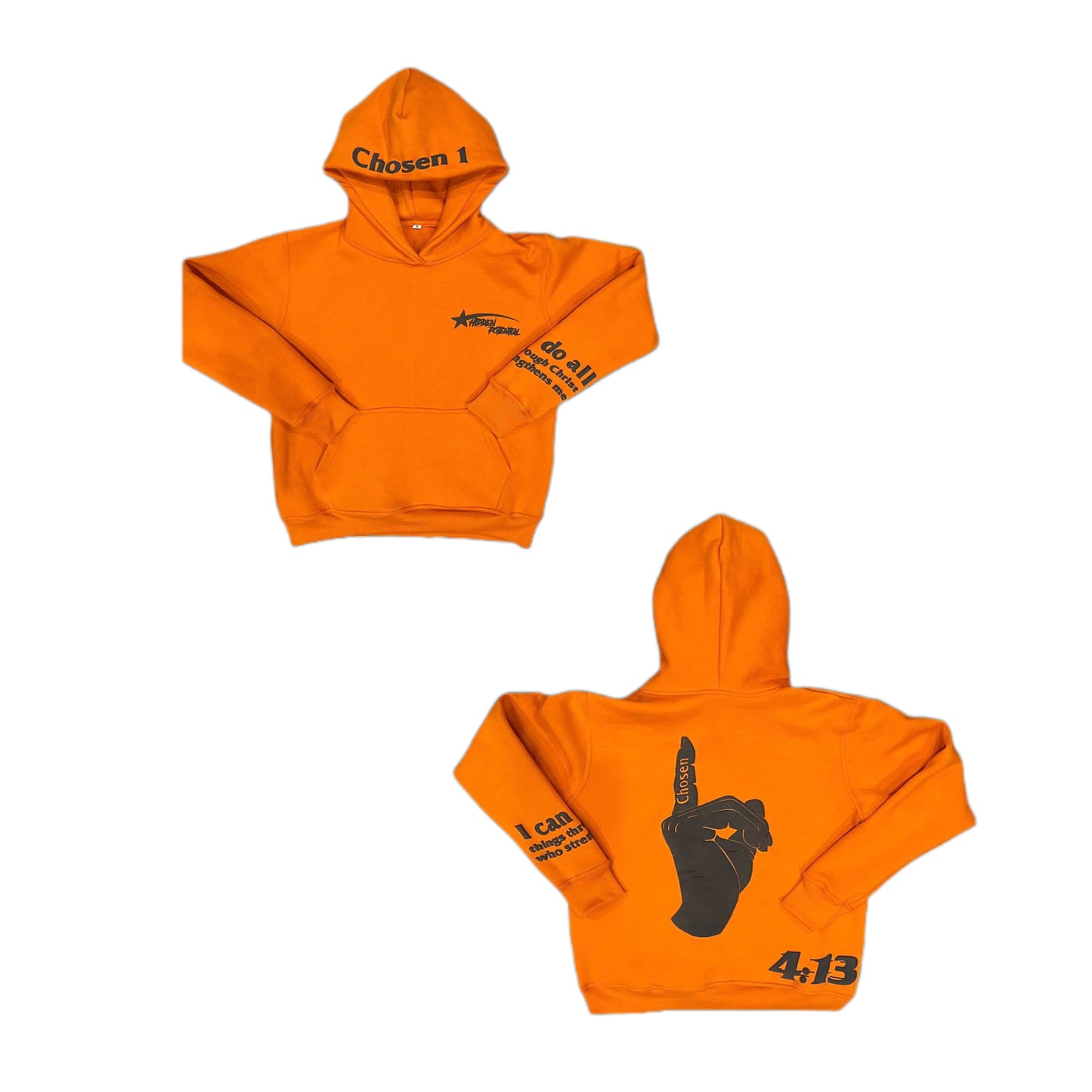 Orange & Black "Chosen 1" pullover