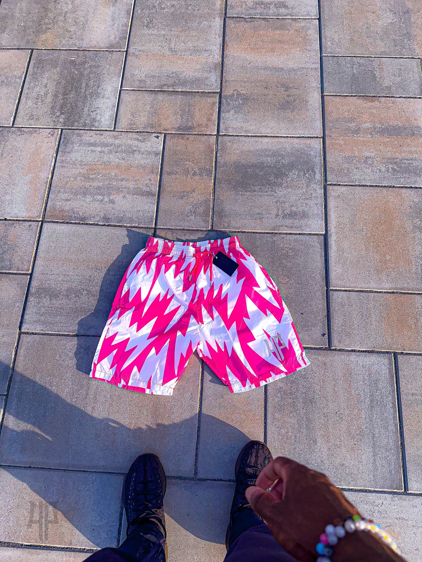 Pink Frost Breaker Shorts