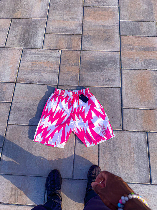 Pink Frost Breaker Shorts