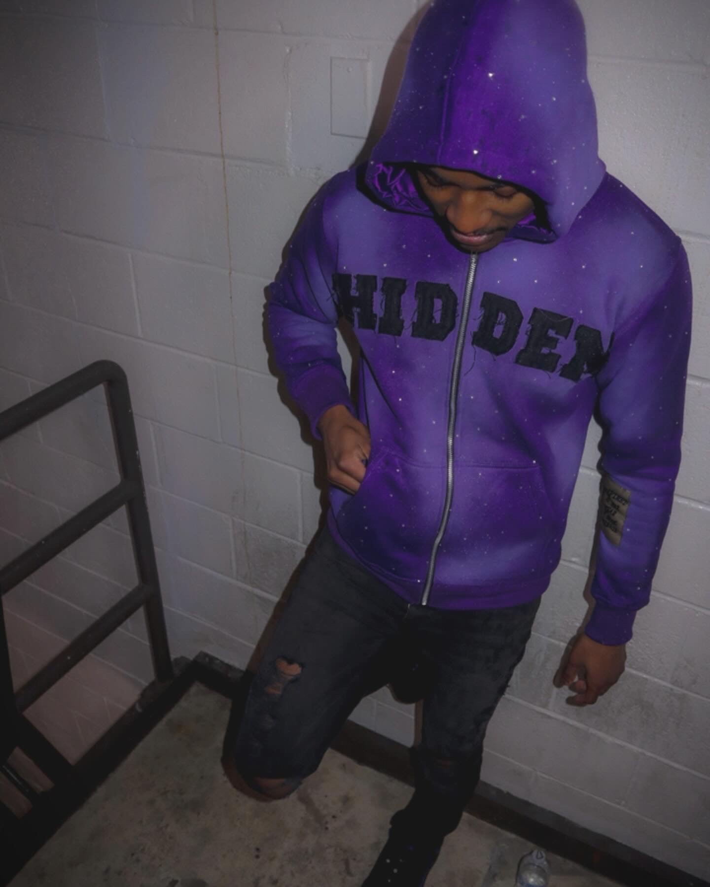 Electric Violet "Inspired by the fear of being Average" Hoodie