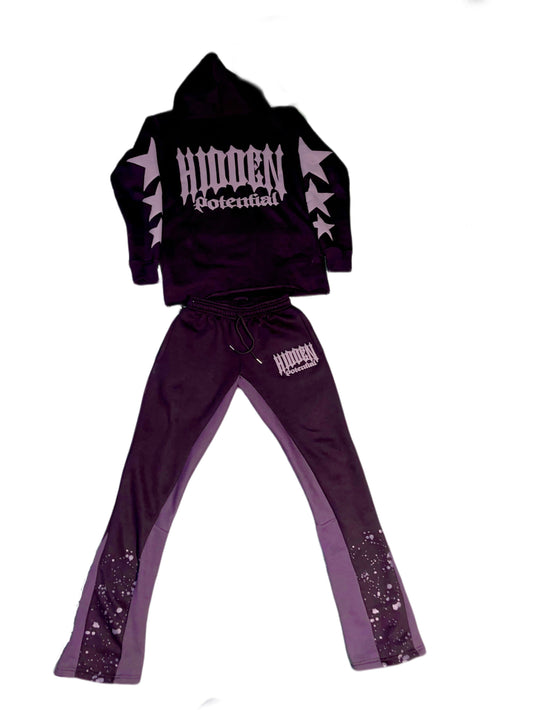 V1 Midnight Black HP Sweat suit